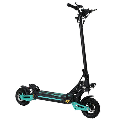 MOTORUN V2 electric scooter rear three-quarter view