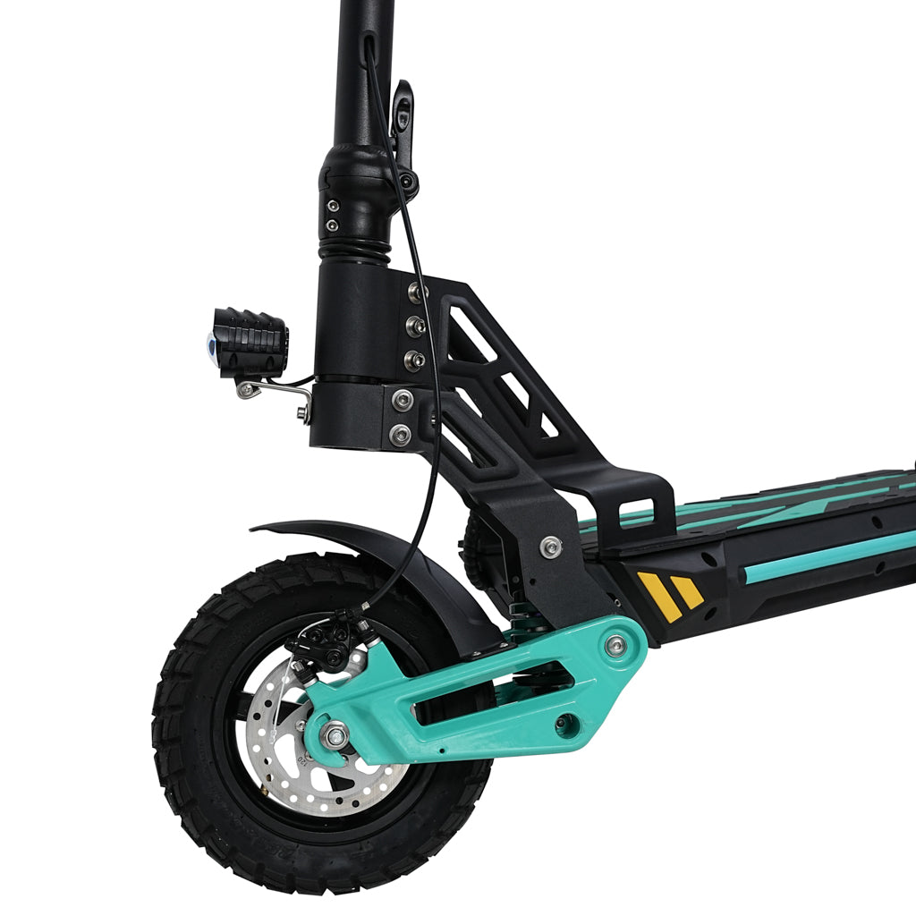 MOTORUN V2 10-inch front wheel with disc brake and suspension fork