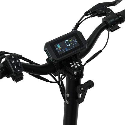 MOTORUN V2 LCD display showing speed, battery and trip data