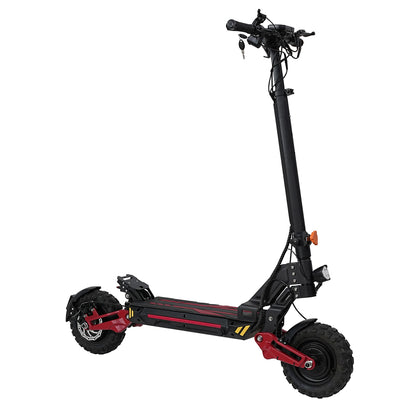 MOTORUN V2-Plus electric scooter rear three-quarter view