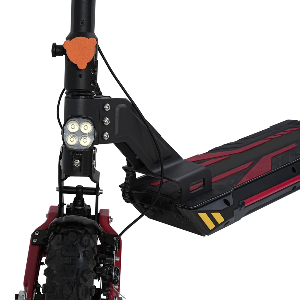 MOTORUN V2-Plus front LED headlight and deck detail